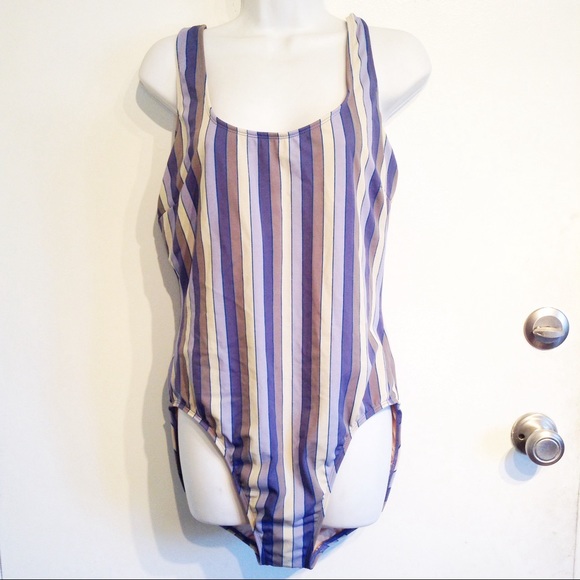 striped one piece swimsuit plus size